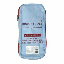 Bruce Bolt PREMIUM PRO BADER Series Short Cuff Batting Gloves: Baby Blue -Baseball Sales Shop 7