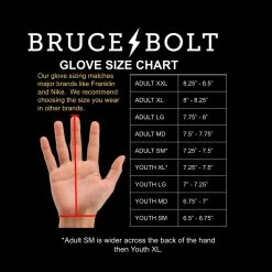 Bruce Bolt PREMIUM PRO Short Cuff Batting Gloves: GREEN 12 Bruce Bolt PREMIUM PRO Short Cuff Batting Gloves: GREEN -Baseball Sales Shop BBBGSIZECHART 1