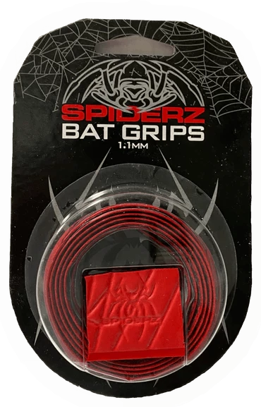 Spiderz Bat Grip (1.1 MM) - RED/RED 1 Spiderz Bat Grip (1.1 MM) - RED/RED