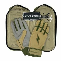 Bruce Bolt Premium Pro Military Series Short Cuff Batting Gloves: Beige -Baseball Sales Shop IMG 0887