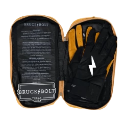 Bruce Bolt PREMIUM PRO Long Cuff Batting Gloves: Black 13 Bruce Bolt PREMIUM PRO Long Cuff Batting Gloves: Black -Baseball Sales Shop LC BLKG BAG2