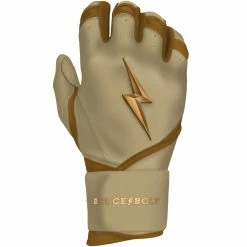 Bruce Bolt PREMIUM PRO Gold Series Batting Gloves: Long Cuff 14 Bruce Bolt PREMIUM PRO Gold Series Batting Gloves: Long Cuff -Baseball Sales Shop LC GLD RIGHT