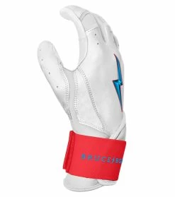 Bruce Bolt PREMIUM PRO BRINSON Series Long Cuff Batting Gloves: White -Baseball Sales Shop LC LBW SIDE scaled