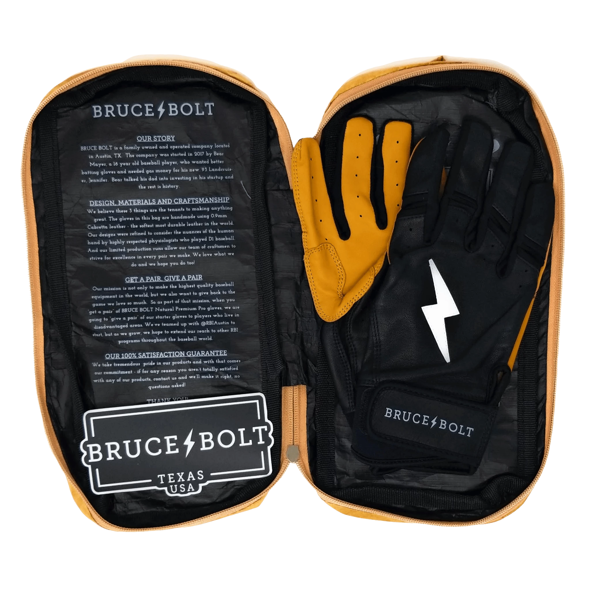 Bruce Bolt PREMIUM PRO Short Cuff Batting Gloves: Black 6 Bruce Bolt PREMIUM PRO Short Cuff Batting Gloves: Black - Image 6