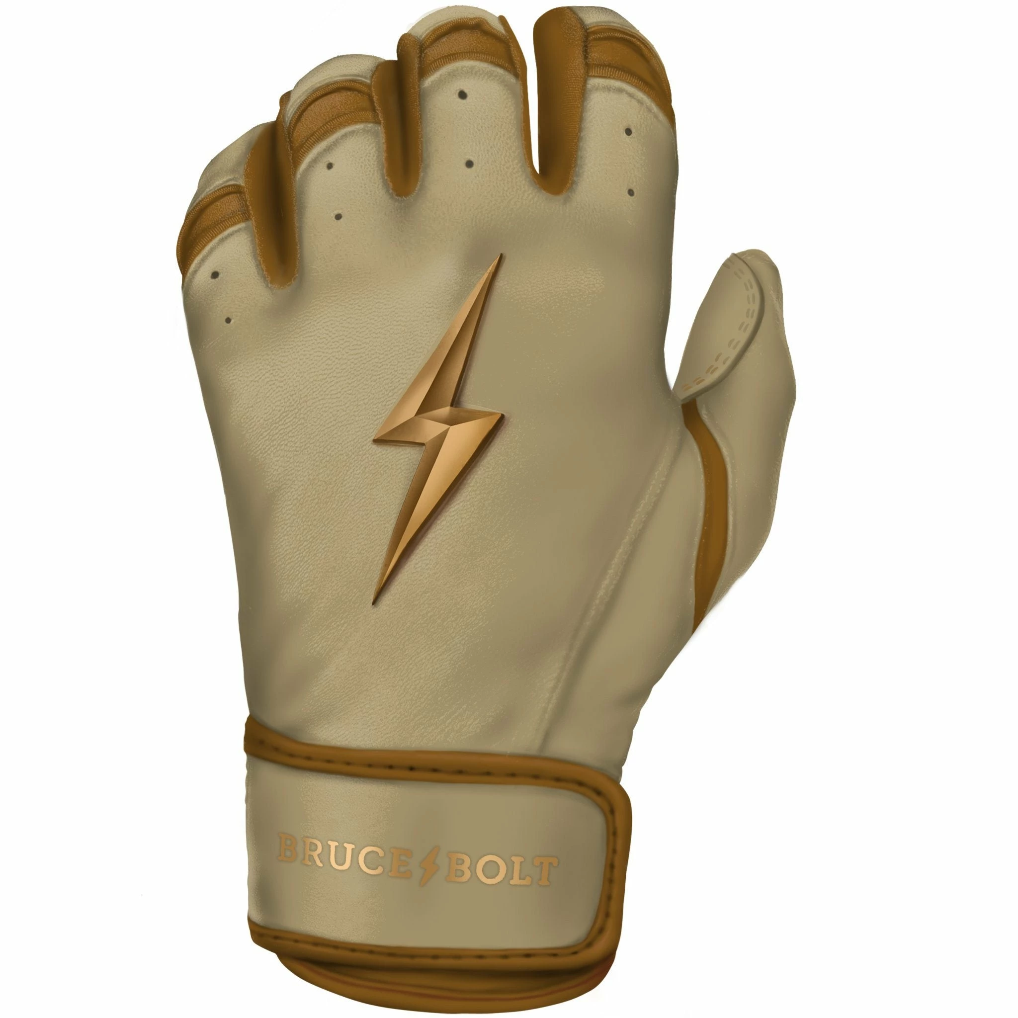 Bruce Bolt PREMIUM PRO Gold Series Batting Gloves: Short Cuff 5 Bruce Bolt PREMIUM PRO Gold Series Batting Gloves: Short Cuff - Image 5