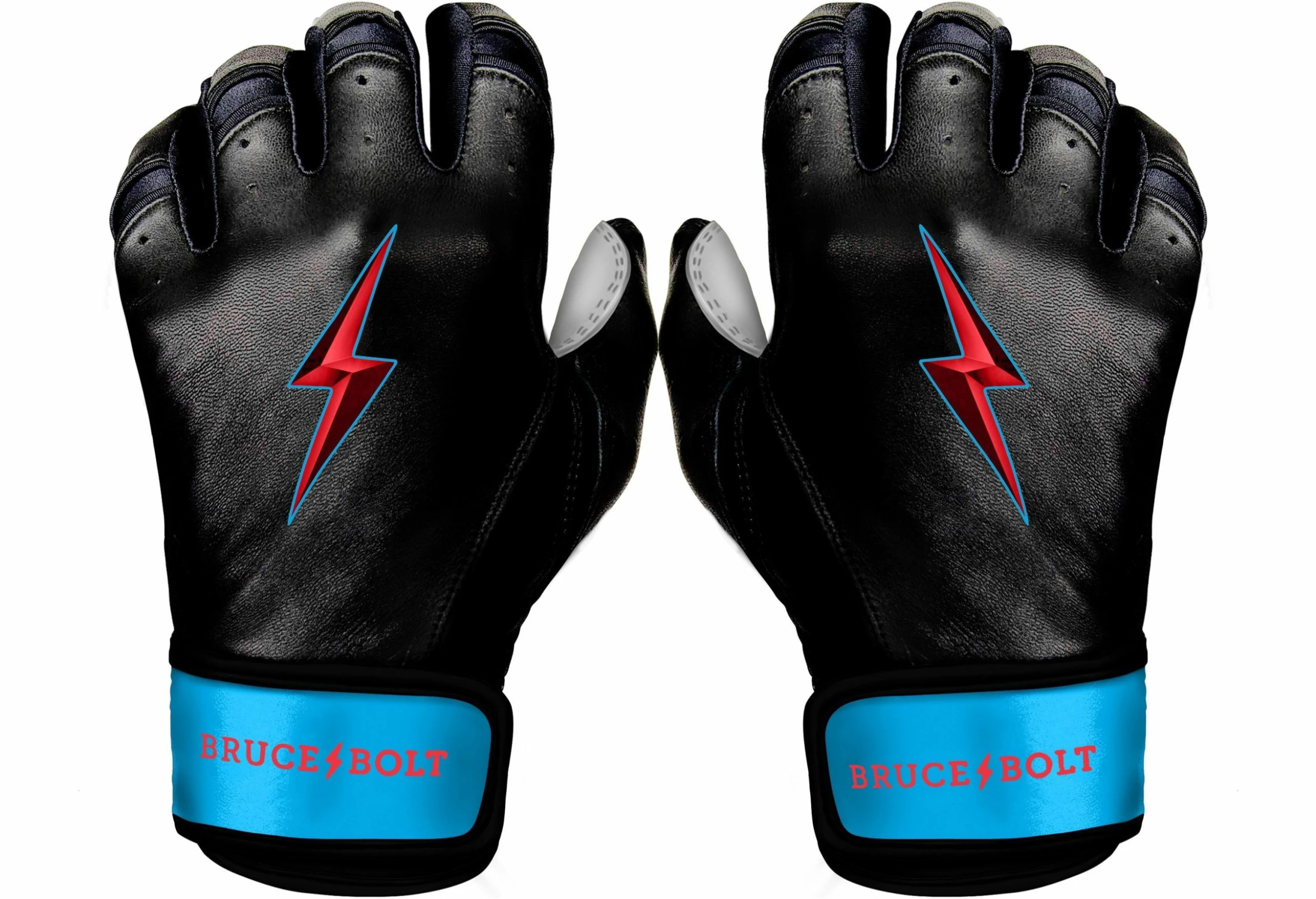 Bruce Bolt PREMIUM PRO BRINSON Series Short Cuff Batting Gloves: Black 1 Bruce Bolt PREMIUM PRO BRINSON Series Short Cuff Batting Gloves: Black