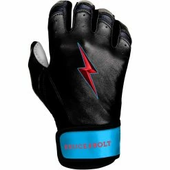 Bruce Bolt PREMIUM PRO BRINSON Series Short Cuff Batting Gloves: Black 8 Bruce Bolt PREMIUM PRO BRINSON Series Short Cuff Batting Gloves: Black -Baseball Sales Shop SC LBB RIGHT