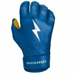 Bruce Bolt PREMIUM PRO Short Cuff Batting Gloves: Royal -Baseball Sales Shop SC ROYG RIGHT