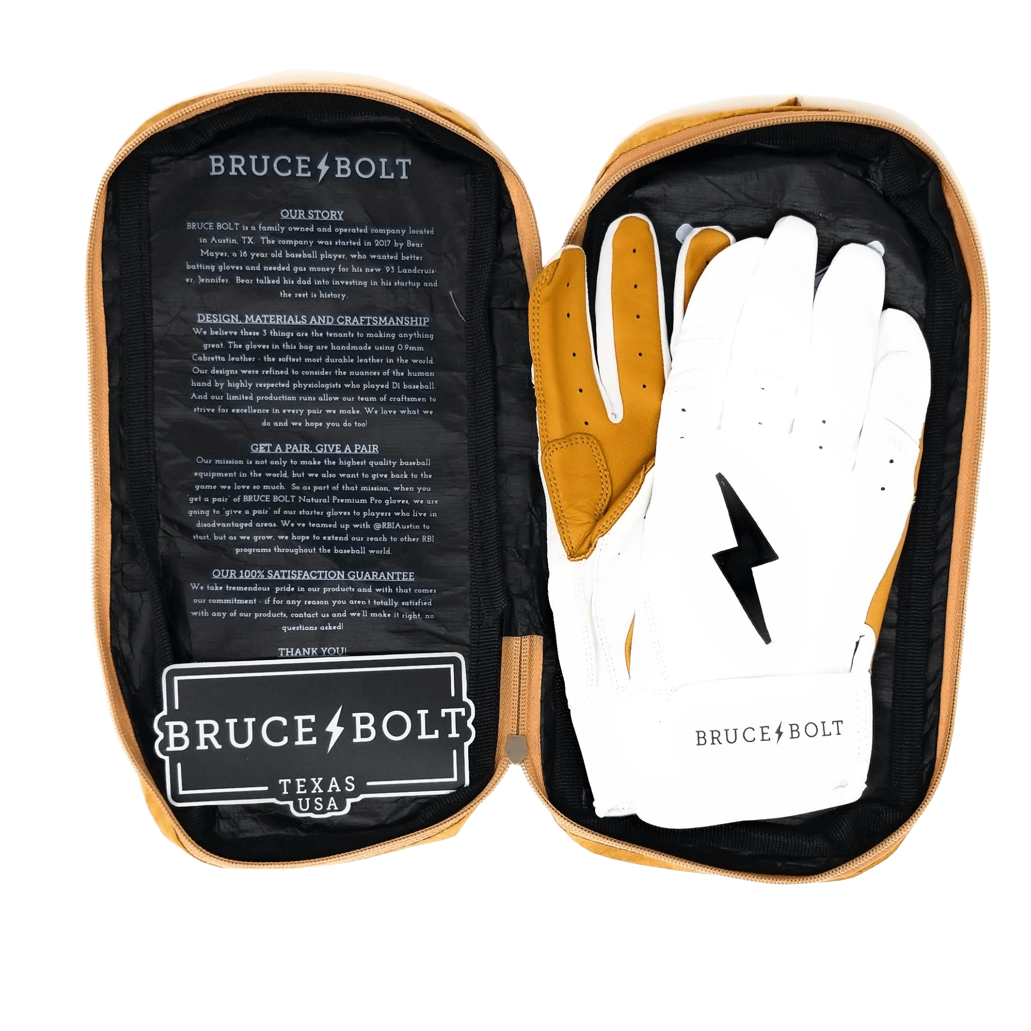 Bruce Bolt PREMIUM PRO Short Cuff Batting Gloves: White 6 Bruce Bolt PREMIUM PRO Short Cuff Batting Gloves: White - Image 6