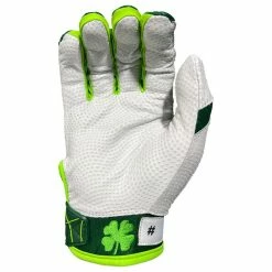 2023 Spiderz Ltd Ed "Lucky" ENDITE Batting Gloves: Dark Green/Kelly Green/White -Baseball Sales Shop Spiderz Lucky Batting Gloves 2