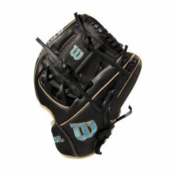 2022 Wilson A1000 DP15 11.5" Infield Baseball Glove: WTA10RB22DP15 -Baseball Sales Shop WBW100132 2 A1000 DP15 IF 115 Blue Black Blonde.png.cq5dam.web .1200.1200