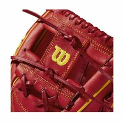 2021 Wilson A2K Ozzie Albies OA1 GM 11.5" Infield Baseball Glove: WTA2KRB21OA1GM -Baseball Sales Shop WBW100234 4 A2K IF OA1GM Ozzie Albies GM 115 Red Yellow.png.cq5dam.web .1200.1200