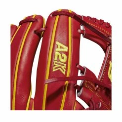 2021 Wilson A2K Ozzie Albies OA1 GM 11.5" Infield Baseball Glove: WTA2KRB21OA1GM -Baseball Sales Shop WBW100234 5 A2K IF OA1GM Ozzie Albies GM 115 Red Yellow.png.cq5dam.web .1200.1200