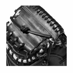 2022 Wilson A2000 M1DSS 33.5" Catcher's Mitt: WTA20RB22M1DSS -Baseball Sales Shop WBW100401 4 A2000 M1D C 335 Black White Red.png.cq5dam.web .1200.1200