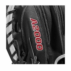 2022 Wilson A2000 M1DSS 33.5" Catcher's Mitt: WTA20RB22M1DSS -Baseball Sales Shop WBW100401 5 A2000 M1D C 335 Black White Red.png.cq5dam.web .1200.1200