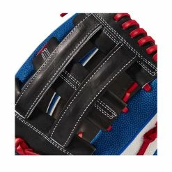 2022 Wilson A2K MB50 Mookie Betts GM 12.5" Baseball Glove: WTA2KRB22MB50GM -Baseball Sales Shop WBW100471 4 A2K Mookie Betts MB50 GM 125 WhiteSS BlueSS Black Red.png.cq5dam.web .1200.1200