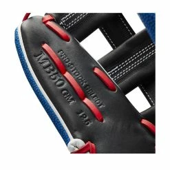 2022 Wilson A2K MB50 Mookie Betts GM 12.5" Baseball Glove: WTA2KRB22MB50GM -Baseball Sales Shop WBW100472 6 A2K Mookie Betts MB50 GM 125 WhiteSS BlueSS Black Red.png.cq5dam.web .1200.1200
