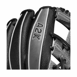 2023 Wilson A2K SC1787SS 11.75" Infield Baseball Glove: WBW1008921175 -Baseball Sales Shop WBW100892 5 A2K IF 1787SC 1175 BlackSS GreyDimple Grey.png.cq5dam.web .1200.1200