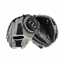 2023 Wilson A2000 M2 33.5" Baseball Catcher's Mitt: WBW100977335 -Baseball Sales Shop WBW100977 8 A2000 C M2SS 335 Grey Black.png.cq5dam.web .1200.1200