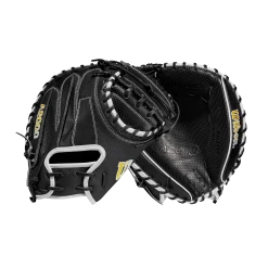 2023 Wilson A2000 M1DSS 33.5" Baseball Catcher's Mitt: WBW100995335 -Baseball Sales Shop WBW100995 8 A2000 C M1DSC 335 BlackSS BlackDimple White WilsonGold